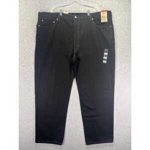 Levis 550 Jeans Mens 48x32 Black Relaxed Fit Tapered Leg Casual Denim